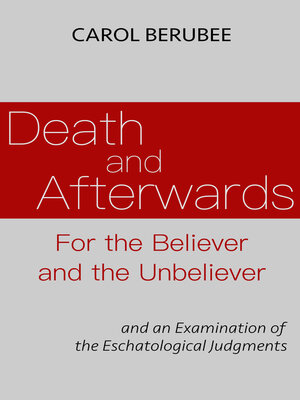 cover image of Death and Afterwards For the Believer and the Unbeliever